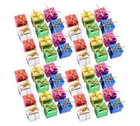 ADOCARN 96pcs Present Box Ornaments for Christmas Tree Tiny Hanging Miniature Decorations for DIY Crafts Xmas Tree Decor for Holiday Table Centerpiece
