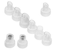 ADOCARN 9pcs Replacement Tips for Hydro Facial Machine Multi Functional Plastic Heads for Skin Cleaning and Care User Friendly Design for Easy Installation and Versatile Use