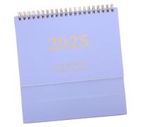 ADOCARN Academic Desk Calendar Small Standing Desktop Planner for Office and Home Portable Monthly Organizer with Chic Purple Design for Event Recording and Gift Giving