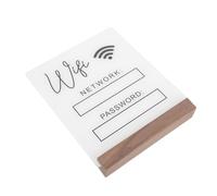 ADOCARN Acrylic Wifi Password Sign Board with Pen High Clarity Wireless Network Display for Guest Rooms Hotels Offices and Business Lobbies Modern Table Centerpiece Wifi Decor
