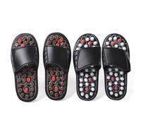 ADOCARN Acupressure Foot Massage Slippers Promotes Better Unisex for Heel and Foot Relief, Comfortable Pu and Eva Material, Size 39, Traditional Style for Home Relaxation