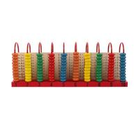 ADOCARN Add And Subtract Abacus: Addition Subtraction Math Game Abacus with Beads - Wooden Arithmetic Rack for Preschool & Early Learning Activities