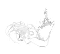ADOCARN Ancient Style Hanfu Men's Headpiece Long Tassel Hair Crown Detachable Ribbons Alloy Hairpin Traditional Chinese Headdress for Cultural Events