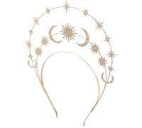 ADOCARN and Star Circle Metal Layered Structure with Comfortable Fit, Versatile Accessory Headband for Women for Wedding and Party Hair Styling