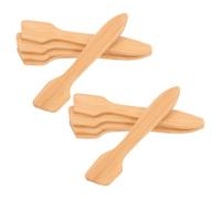 ADOCARN Bamboo Cosmetic Spatula Set 10pcs for Facial Application and Skincare with Sl legant Design Wooden Makeup Spatula Portable Beauty Tool for Even Application