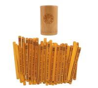 ADOCARN Bamboo Fortune Sticks I Ching Divination Tool with Delicate Design, Convenient Portability and Decision Support for Rituals and Spiritual Guidance, Size 13x8x8cm