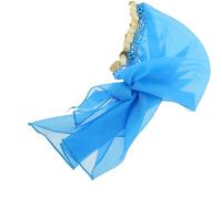 ADOCARN Belly Dance Tribal Headscarf with Dynamic Coin Embellishments Lightweight Yarn and Metal Material Ethnic Headband for Women for Dance Show Performance Accessories