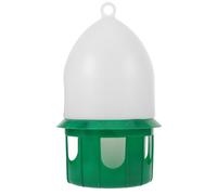 ADOCARN Bird Water Drinker 6l Chicken Waterer Quail Parakeet Dove Parrot Pigeon Water Dispenser Feeder Bird Cage Accessories Waterer Green