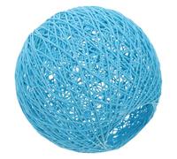 ADOCARN Blue Round Paper Lamp Shade for Pendant Lamp Soft Lighting and Versatile Application, Natural Countryside Style Ball Lampshade for Living Rooms and Home Decor