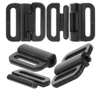 ADOCARN Bra Front Closing Clasps Stable Structure Black 100 Sets and Front Button Design for Underwear Accessories Suitable for Breastfeeding Bras and Everyday Use