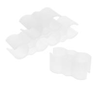 ADOCARN Broom-to-Dustpan with Dual Connection Clips White 4pcs Connector for Secure and Stable Linking , Dustpan Locking Device Fastener Clips for Broom Handle and Cleaning Tools