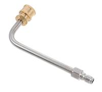 ADOCARN Car Wash Water Gun Elbow Pressure Washer Awning Extension Wand Power Washer Accessories Gutter Cleaning Hose Attachment Spray Wand Brass