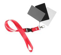 ADOCARN Card Exposure White 18% Portable Balance for Accurate Cards Grey Aluminium Lightweight Waterproof Alloy Set Black Photography Professional Photographic Use