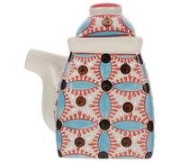 ADOCARN Ceramic Seasoning Holder Kitchen Storage Canister Condiment Holder with Lid for Home Use 1pc Large Capacity Easy Access Repeated Use