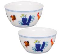 ADOCARN Ceramic Tea Cups Lightweight and Portable with Elegant Design 2 Pcs Porcelain Kung Fu Teacup Set for Hot and Cold Drinks, for Restaurant Use and Entertaining Guests