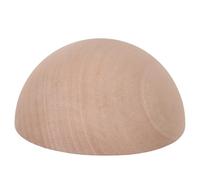 ADOCARN Ceramic Tools for Pottery 4 Inch Half Round Wooden Mold with Smooth Refined Surface, Compatible with Clays, for Pottery Shaping in Studios and Batch Production