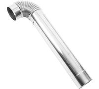 ADOCARN Chimney and Replacement Part for for Home Pipe Heating Exhaust Stainless Steel Cowl Cap with Efficient Burning Ventilation, Silver Stove Flue Outdoor