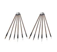 ADOCARN Chinese Calligraphy Brush Set 12pcs Essential Tools for Calligraphy Practice with Plastic Handles for Writing and Painting for Home and Training Institutions Use