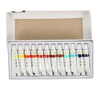 ADOCARN Chinese Painting Pigments Ink Landscape Paint Set for Traditional Artistic Use with Assorted Colors and Plastic Packaging