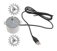 ADOCARN Compact Rotisserie Motor with Medium Power for Evenly Cooked Meats, Carbon Steel Construction, for Large Family Gatherings and Bbq Parties, Sturdy Outdoor Bbq Grilling Accessory