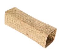 ADOCARN Creative Straw Flower Arrangement Vase Woven Beige Straw Vase for Home and Office Desktop Decoration, Wipeable and Suitable for Kinds of Flowers with Simple and Natural Style