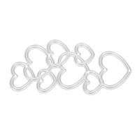 ADOCARN Cut Die Mold Cutting Template Reusable High-Carbon Steel Silver Heart Shape for DIY Hand Embossing Craft Dies for Card Making