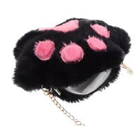 ADOCARN Cute Cat Paw Crossbody Bag for Little with Portable Polyester Material and Proper Capacity, Lovely Fluffy Purse for Daily Use and Outing