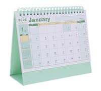 ADOCARN Desktop Flipping Calendar: 2026 Standing Flip Planner with Coil Binding 12-Month Agenda for Efficient Scheduling Organization