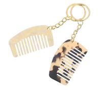 ADOCARN Detangle Comb Keychain Portable Wide Tooth Comb for Curly Hair 2 Pack Mini for Women and Men Knot-Free Hair Tool for Wet Or Dry Use on The Go