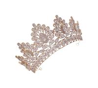 ADOCARN Elegant Rhinestone Headband Wedding Tiara Crown Bridal Hair Accessory Lightweight Alloy with Glittering Jewels, for Weddings, Birthdays and Performances
