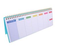 ADOCARN English Notepad Schedule Notebook 8.3x3.1inch Weekly Planning Note-taking Delicate Paper Iron Material Portable Office Use for Classmates and Travelers