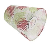 ADOCARN Fabric Lamp Shade Cover with Willow Leaf Print Linen Material for Table and Floor Lamps Easy to Clean Fits E27 Socket for Living Room