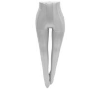 ADOCARN Female Mannequin Leg Inflatable Pvc Mannequin Body for Stockings with Leak-proof Technology Ergonomic Design Protecting Clothing from Deformation Silver Modern Style for Clothes