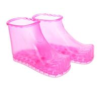 ADOCARN Foot Soaking Tub Bath Basin Liner Bag 1 Small Size 16.5cm Pink Plastic Pedicure Foot Spa Shoes Magnet for Home Relaxation