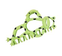 ADOCARN Funky Claw Clips Frog Hair Accessory Multi-functional Design and Secure Grip, for Thick and Thin Hair, Featuring A Quirky Cartoon Frog Shape in Green Alloy for Stylish Everyday Use