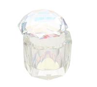 ADOCARN Glass Dappen Dish: Nail Art Pen Wash Cup, Glass Dappen Dish with Cover, Acrylic Liquid Holder Bowl for Manicure, Nail Brush Cleaner Container