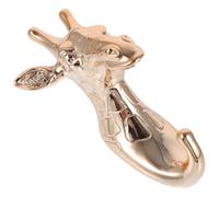 ADOCARN Golden Animal Wall Hook Long Serving Life and Space Saving Design, PVC Material Decorative Coat Hook Hanger for Indoor and Outdoor Use, Unique Stylish Giraffe Shape for Hanging