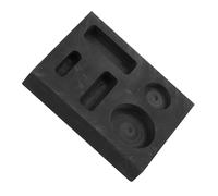ADOCARN Graphite Ingot Casting Mold with Multihole Design and Even Smooth Surface for Effortless Demolding and High Accuracy Metal Melting in Jewellery and Metalwork