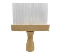 ADOCARN Hair Cutting Kit with Wooden Handle Neck Duster Brush and Broken Hair Wool Brush for Easy Cleaning, White Colour, Fine Detail Craft Design Suitable for Homes and Barber Shops
