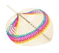 ADOCARN Handmade Bamboo Handheld Fan Chinese Style Woven Cooling Fan for Home Decor Dancing Props Summer Party Favor