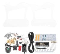 ADOCARN Harp Soldering Material Electronic Learning Kit 7-string Lyre Harp DIY Construction Set with Case for Beginner Electronic Piano Practice