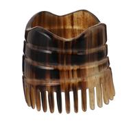 ADOCARN Horn Shampoo Hair Brush Scalp Massager Comfortable Grip Round Shape Fine Workmanship Mellow Handle for Scalp Treatment and Assorted Style