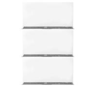 ADOCARN L-Shaped Magnetic Shelf Dividers 3Pcs Plastic PVC 25Cm X 12Cm Thick Commodity Clapboards for Store and Pantry Shelf Organisation