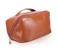 ADOCARN Large Capacity Cosmetic Bag Zipper for Traveling Cosmetic Bag Use Made of Leather Material is Great Toiletry Organizer for Women