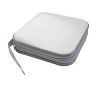 ADOCARN Large Capacity Disc Storage Pouch Hard Plastic and Pp Material 40 Capacity CD Case Holder Zipper Protects Disks Portable for Car Travel