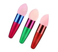ADOCARN Makeup Sponge Foundation Puff Random Color for Suitable for Professionals and Users 3pcs Red Soft Sponge Material, for Laying down Foundation for Wet Or Dry Use