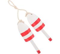 ADOCARN Mediterranean Vintage Nautical Hanging Decor Float Wooden Wall Float Red Colour for Home and Living Room Simple and Delicate Design
