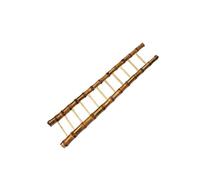 ADOCARN Mini Doll House Bamboo Ladder Decorative Antique Style for Kids Play Garden