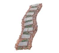 ADOCARN Miniature Stone Path Resin Material with Realistic Texture Design and Flexible Layout Options, Curved and Straight Modular Stepping for Fairy Garden and Gnome Village Accessories