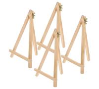 ADOCARN Miniature Triangular Easel Display Stands with Excellent Workmanship 4pcs Made of Synthetic Material and Easy to Store, Portable Tabletop Picture Holders for Artists and Home